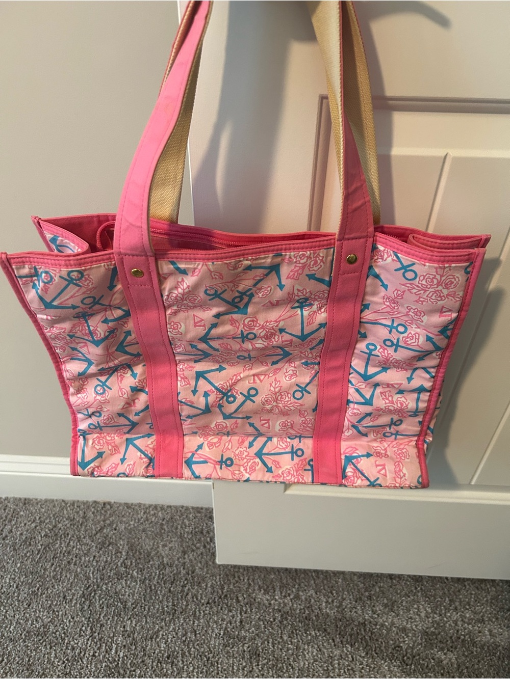 Lilly Pulitzer Pink Anchor Print Tote Bag - Picture 4 of 8